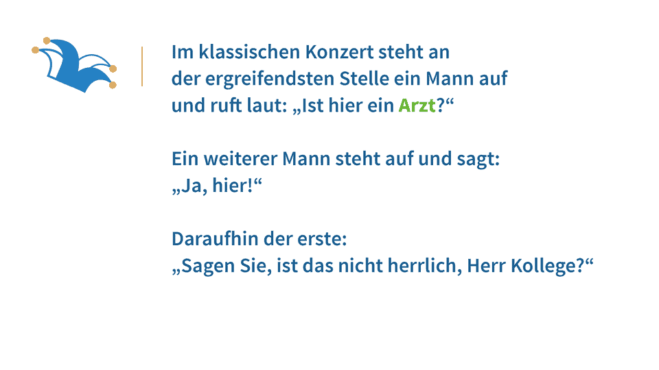 Lieblingswitz der Ärzte