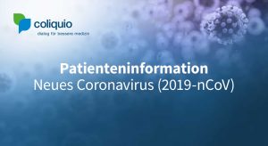 Patienteninformation Neues Coronavirus