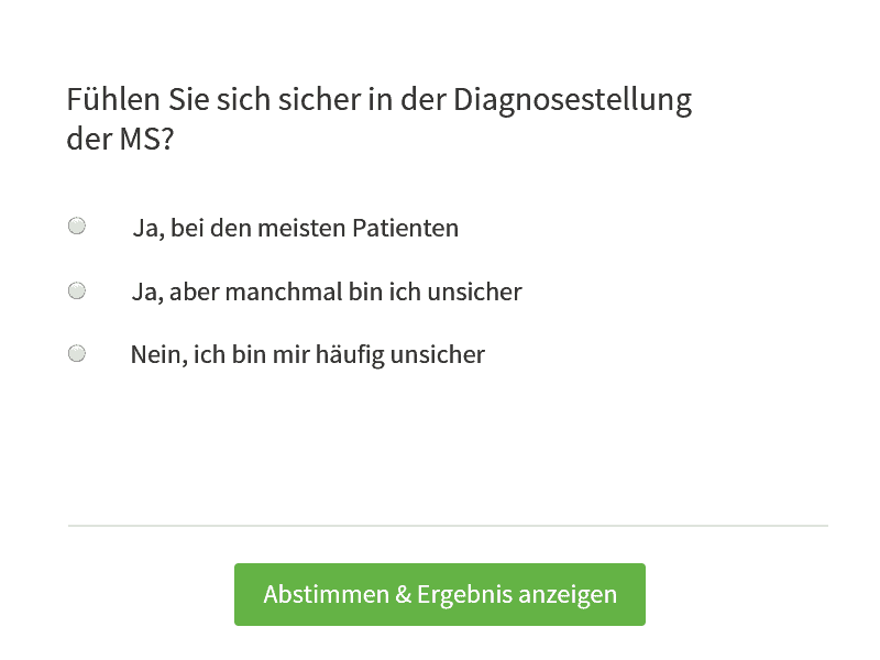 QuickPoll Diagnose MS