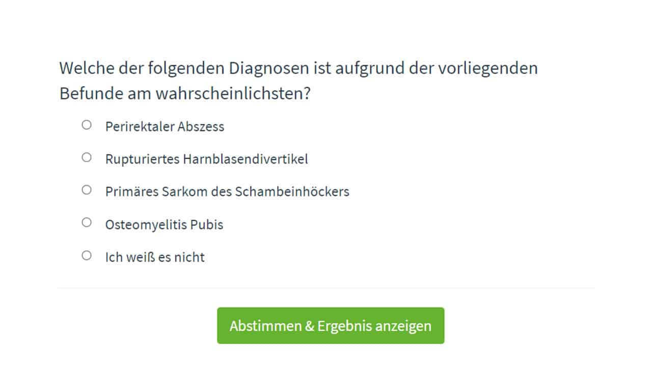 Welche Diagnose ist am wahrscheinlichsten?