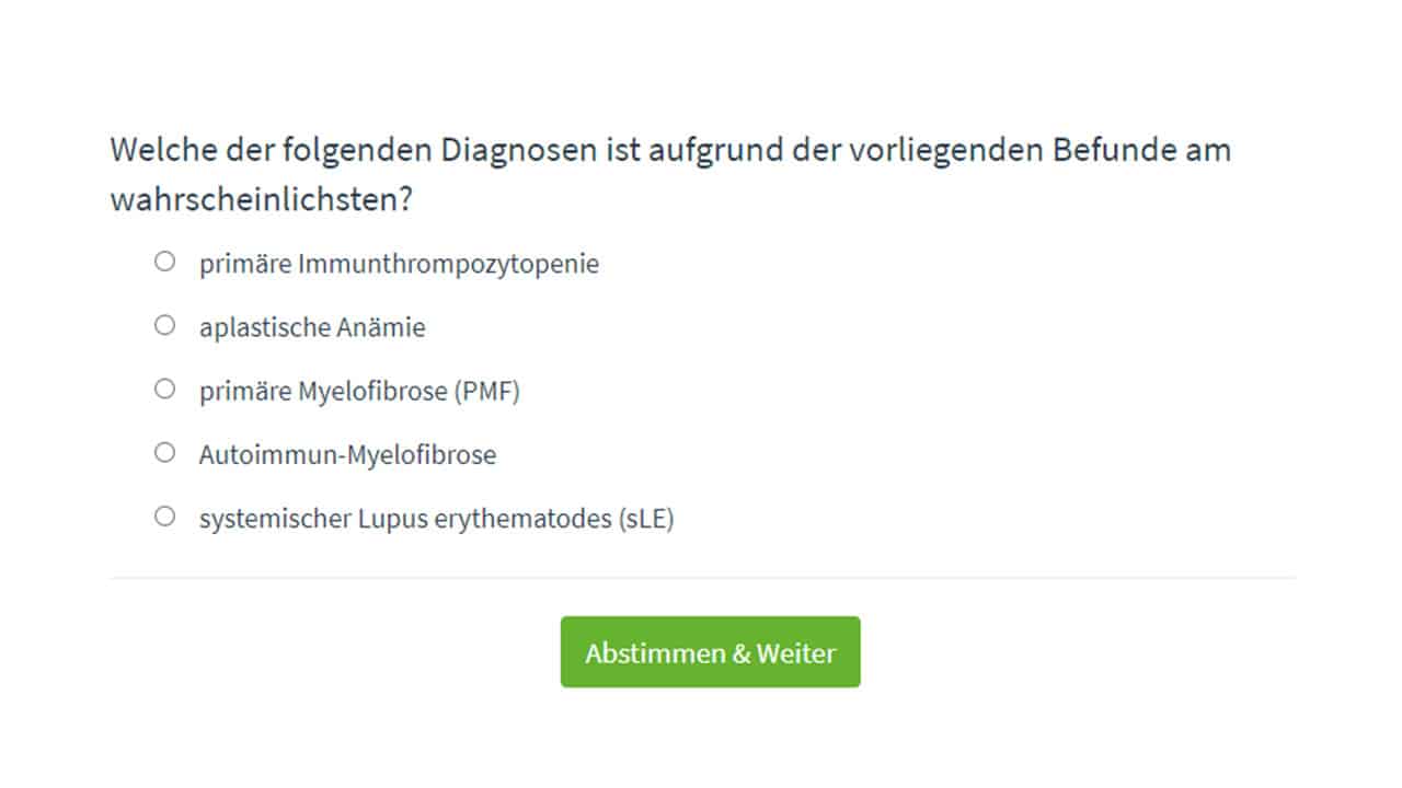 Welche Diagnose ist am wahrscheinlichsten?