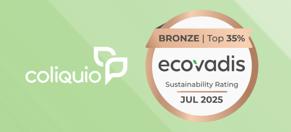 Nachhaltigkeit bei coliquio: Erneut durch EcoVadis zertifiziert